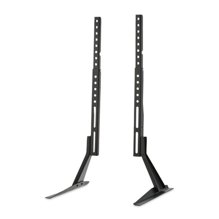 ONN TABLETOP TV STAND FOR 37″ TO 70″ TVS, HOLDS UP TO 110 LBS, BLACK- METAL LEGS FOR TABLETOP