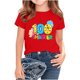 thumbnail image 1 of Blusas y camisas de manga corta con cuello redondo, moda de verano y primavera, para niños, cuello redondo, manga corta, temporada escolar, camiseta estampada, blusa de poliéster para niños, 1 of 5