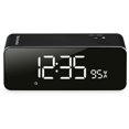 thumbnail image 1 of Memorex Aluminum Wireless Alarm Clock Radio, 6.9 x 2 x 2.7 Inches, Multi-Step Dimmer, Black (MCB428B), 1 of 6