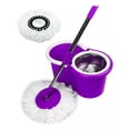 thumbnail image 2 of Spin Mop & Bucket System, 360° Rotating Microfiber Mop, Easy Self-Wringing, Beige, 2 Refills, 2 of 6