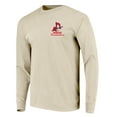 thumbnail image 2 of Men's Natural Nebraska Huskers Comfort Colors Mascot Overlay Long Sleeve T-Shirt, 2 of 3