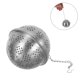 thumbnail image 4 of Infusor de té de acero inoxidable, colador de malla fina de metal para hojas sueltas, especias y condimentos, plateado, 8,3 cm, 4 of 6