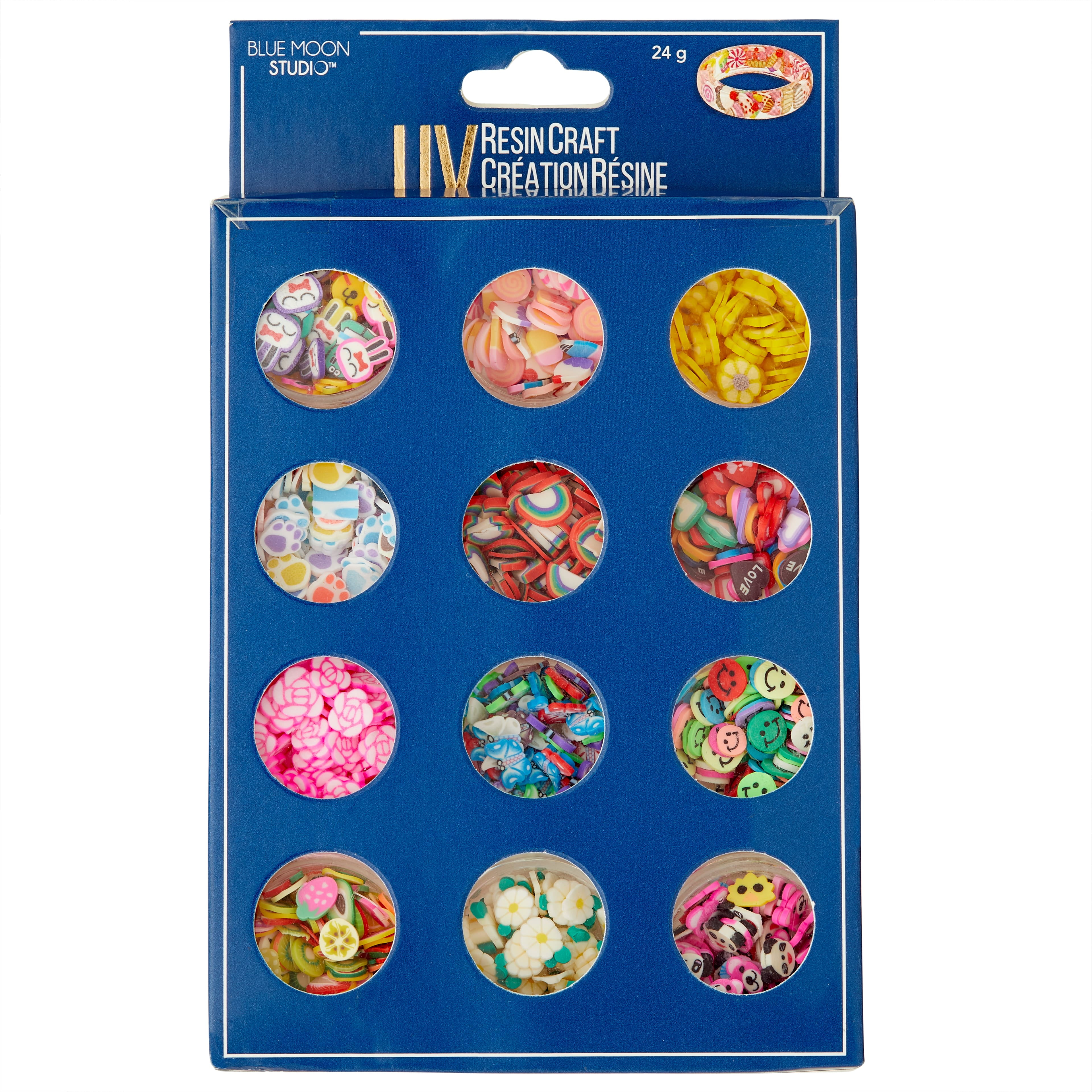 Blue Moon Studio UV Resin Craft Clay Filler Kit, 6 Pack