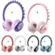 thumbnail image 4 of Moyic Auriculares con cable Jack de 3,5 mm, auriculares estéreo con control de volumen para niños, auriculares con micrófono, tabletas de Electrónica Púrpura, 4 of 6