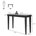 thumbnail image 2 of DAJU Black Console Table for Entryway Long Sofa Table with Decorative Beaded Trim Wood Console Table for Living Room,Entrance,Hallway, 2 of 12