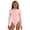Baby Pink, variant on Jamicy Girls One Piece Swimsuits Summer Casual Long Sleeve Bathing Suit Solid Color Beach Vacation Beach Rash Guard Swimsuit for 2-13 Years Kids