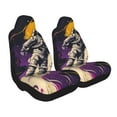 thumbnail image 2 of Pofeuu Astronaut Floating purple Space Print Automotive Car Seat Covers Flat Cloth Full Set Seat Covers,Car Seat Covers front seats for Cars Trucks and SUVs-2 PCS, 2 of 9