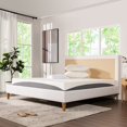 thumbnail image 3 of Jennifer Taylor Home Dreamwave Upholstered Fabric King Mattress in White/Gray, 3 of 5