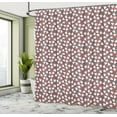 thumbnail image 5 of Ambesonne Mushroom Shower Curtain, Cartoon Amanita Mushrooms, 69"Wx84"L, Dark Coral White, 5 of 5