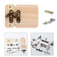 thumbnail image 3 of Tablero ocupado de DIY Lock Latch Puzzle Juguetes de educación temprana Aprendizaje de básicas Tablero de puerta de juguete A Salvador juego de mesa ocupado, 3 of 7