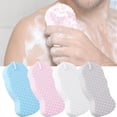 thumbnail image 2 of Exfoliante coreano para la piel, esponja de baño exfoliante súper suave, esponja exfoliante 3D, agradable para la piel y reutilizable para adultos y niños (2 piezas-A), 2 of 6