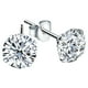 thumbnail image 1 of Aretes de Broquel DiamLux3 1 Pza 3mm VenDepot Cristales de Zirconia Plata Metal, 1 of 2