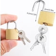 thumbnail image 3 of Juego de 6 candados para maletas con llave, minicandado de 2 cm con llave, candado pequeño para maletas, candado de latón, candado de seguridad resistente a la intemperie para equipaje, caja de herramientas, casillero ACTIVE Biensenido a ACTIVE, 3 of 5