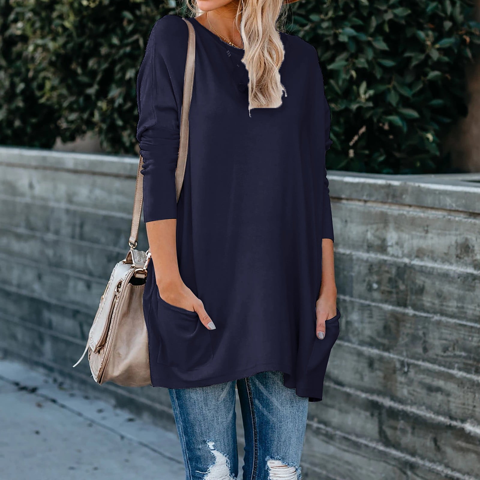 Long baggy tops for leggings hotsell