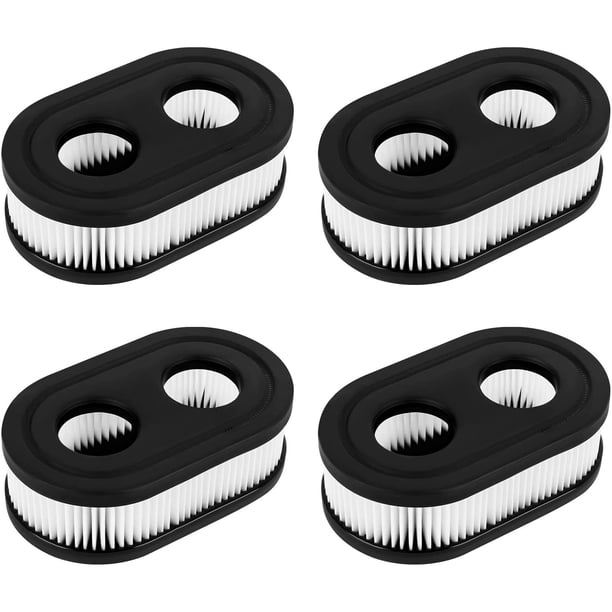 Filtro de aire para cortacésped, 4 filtros de aire para cortacésped adecuados para motor de cortacésped, el filtro de aire para motores puede reemplazar el filtro de cortacésped viejo Rojo Verde