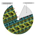 thumbnail image 2 of Pofeuu Teal Vintage Corn Pattern Print Christmas Tree Skirt, Merry Christmas Skirt Xmas Tree Ornaments for Xmas Holiday Party Decorations-30", 2 of 7