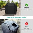 thumbnail image 4 of Grill Cover 55 Inch, Heavy Duty Waterproof Barbecue Gas Grill Cover, UV & Fade Resistant Barbecue Cover, Compatible for Weber Char-Broil Nexgrill Grills and More, Black, 4 of 6