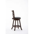 thumbnail image 4 of Boraam Seina 24in. High Back Swivel Wood Counter Stool, Cappuccino Finish, 4 of 7