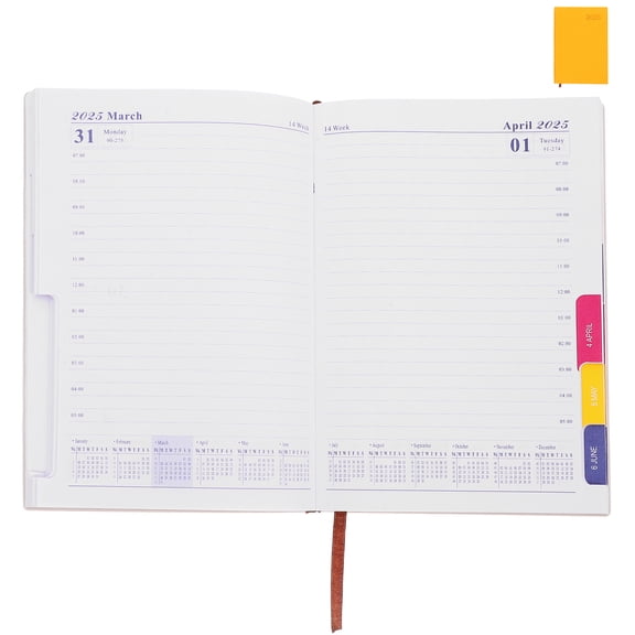 FOMIYES Weekly Organizer Planner Pu Schedule Book 1Pack