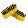 thumbnail image 3 of koolsoo 2 Piece Legs Racing Ribbon Team Building Games Teamwork Training with Carry Case Yellow 4 Legged 1.2m, 3 of 9