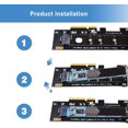 thumbnail image 5 of NVMe PCIe Adapter, M Key M.2 NVME SSD to PCI-e 3.0 x4 Host Controller Expansion Card with Low Profile Bracket, PCIe NVME Adapter for PC Desktop Support 2230 2242 2260 2280, 5 of 5
