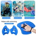 thumbnail image 3 of sunsanly 1 Pair Swimming Hand Paddle with Silicone Strap Holes Professional Kids Adults Beginner Freestyle Training Aid Fins Lap Swimming Accessories, 3 of 8