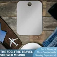 thumbnail image 4 of The Shave Well Company Fog-Free Shower Shaving Mirror, Unbreakable Travel Mirror, Suction Cup Included, 4 of 8