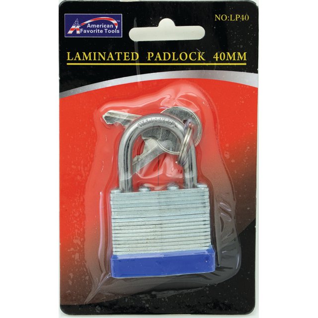 40mm Laminated Padlock 2 Keys - Walmart.com