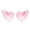 Pink, variant on Heart Shape Sunglasses Love Heart Pearl Sunglasses for Women White Glasses Party Bride Sunglasses