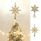 thumbnail image 1 of mfyjkho Adorno Para Árbol De Navidad Con Forma De Estrella Dorada Y Luces Integradas Para Decoración Navideña De Interior Y Exterior, 1 Unidad, 1 of 7