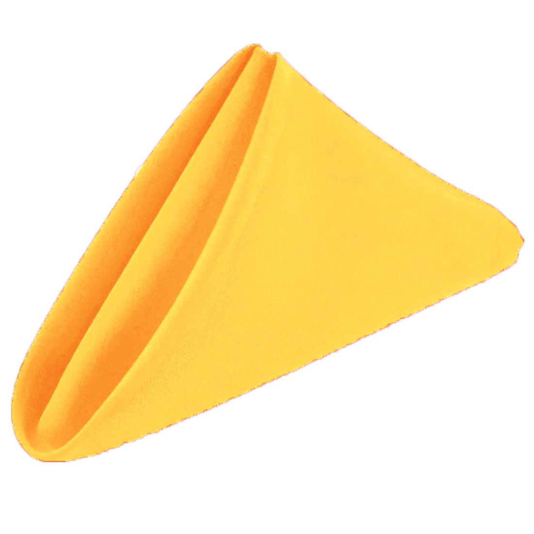 Gowinex Yellow 20" x 20" Polyester Dinner Napkins (Pack of 10