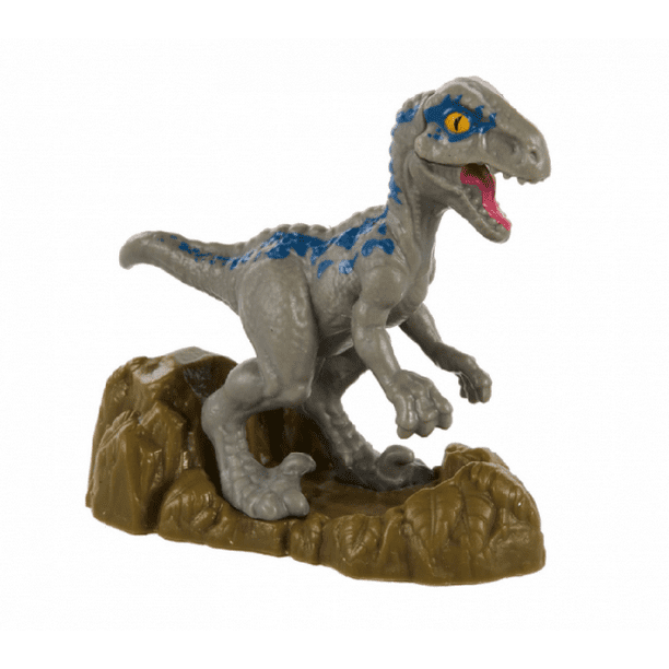 Cake Topper Jurassic World Micro Collection Velociraptor 2 Inch Blue Walmart Com