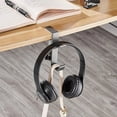thumbnail image 5 of Gancho Lateral de Mesa Ajustable de 1 Pieza, Colgador de Mesa para Auriculares para Juegos, Almacenamiento de Mochila, Soporte de Gancho Sin Perforación, Negro, 5 of 5