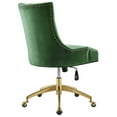 thumbnail image 3 of Modway Regent Tufted Performance Velvet Office Chair in Gold Emerald, 3 of 7