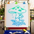 thumbnail image 6 of 1Sheet 30x30CM Mushroom Pattern Templates Drawing Painting Stencils Large Reusable Plastic Square Stencils Sign for Painting on Wood Wall Scrapbook Card Floor Tile Drawing DIY Home Decor Crafts, 6 of 7