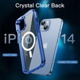 thumbnail image 4 of JETech 5 in 1 Magnetic Case for iPhone 14 6.1-Inch with 2-Pack Tempered Glass Screen Protector and Camera Lens Protector, Compatible with MagSafe, Shockproof Bumper Phone Cover (Blue), 4 of 7