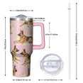 thumbnail image 2 of OBREWU German Shepherd Tumbler with Handle and Lid,German Shepherd 40oz Double Wall Vacuum Insulated Tumbler,Cups Gift for Women and Men, 2 of 7