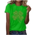 thumbnail image 1 of Camisas de Manga Corta para Mujeres Moda Casual Mujeres Impresión Casual Cuello Redondo Pullover Camisetas, 1 of 5