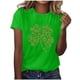 thumbnail image 1 of Camisas de Manga Corta para Mujeres Moda Casual Mujeres Impresión Casual Cuello Redondo Pullover Camisetas, 1 of 5