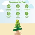 thumbnail image 3 of PlanToys® Montessori Wooden Tree Stacking Toy | Educational Color Sorting & Fine Motor Skill Playset for Toddlers | Sustainable & Safe Wooden Learning Toy, 3 of 9