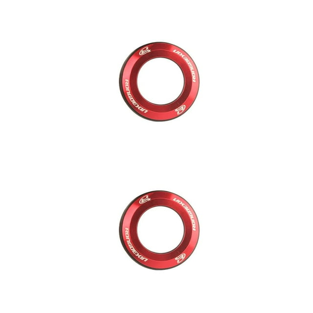 Greeniant Bike Bowl Cover 28.6mm Pipe Headset Caps Piezas de aleación de aluminio para mantenimiento de reparación profesional Rojo Rojo 2piezas