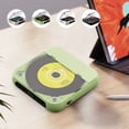 thumbnail image 2 of Birdeem Portable CD Player, Bluetooth Compatible and Rechargeable, Compact Size 5.3x5.3x1 Inches with HiFi Speakers, Timer and LCD Display for Home and Travel Use, 2 of 8