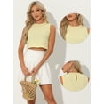 thumbnail image 2 of Unique Bargains Women's Blouse Sleeveless Vintage Summer Ginham Tops XS Red XL Yellow, 2 of 6