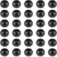 thumbnail image 1 of 30 cuentas redondas de acero inoxidable negro de 8 mm para pulseras, pendientes y manualidades (orificio de 5 mm), 1 of 9