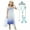 Short sleeve+Accessories B, variant on HAWRR Frozen 2 Snow Queen Elsa Princess Costume Short Sleeve Elsa Girl Dress with Cape