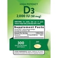thumbnail image 2 of Suplemento de vitamina D3 de Nature's Truth, 2000 UI, 300 cápsulas blandas, 2 of 4