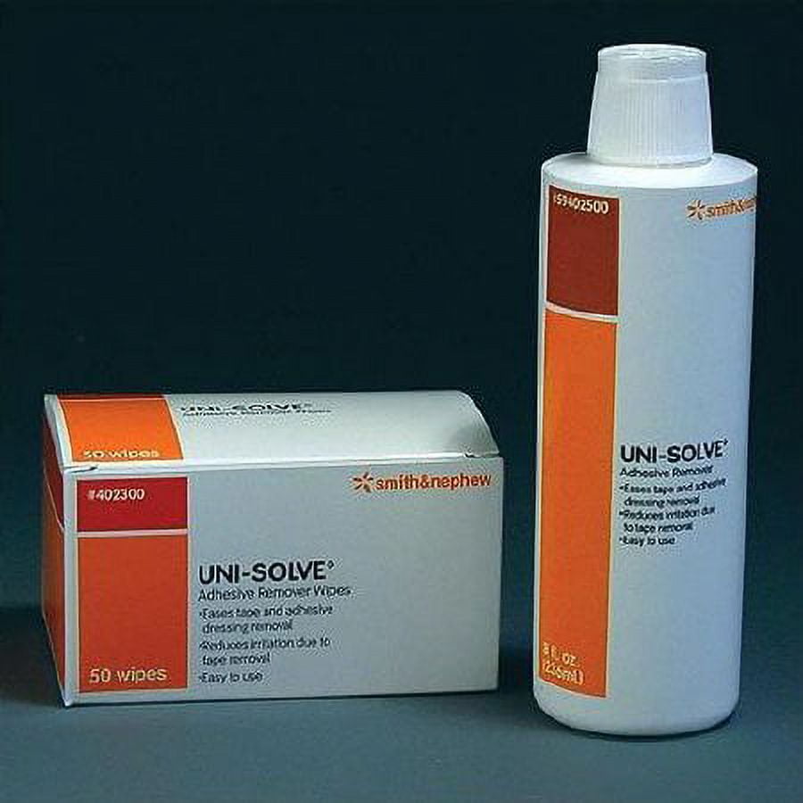 UNI-SOLVE Adhesive Remover, Non-sensitizing, Non-irritating, Liquid, 8  ounce Bottle, #59402500