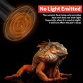 thumbnail image 3 of 2Pcs 50W Heat Lamp For Reptiles, Pet Infrared Ceramic Heater Emitter Appliances Lamp, for Amphibian Pet Brooder Coop, Lizard, Turtle, Snake, Terrarium Incubating Chicken, 3 of 8