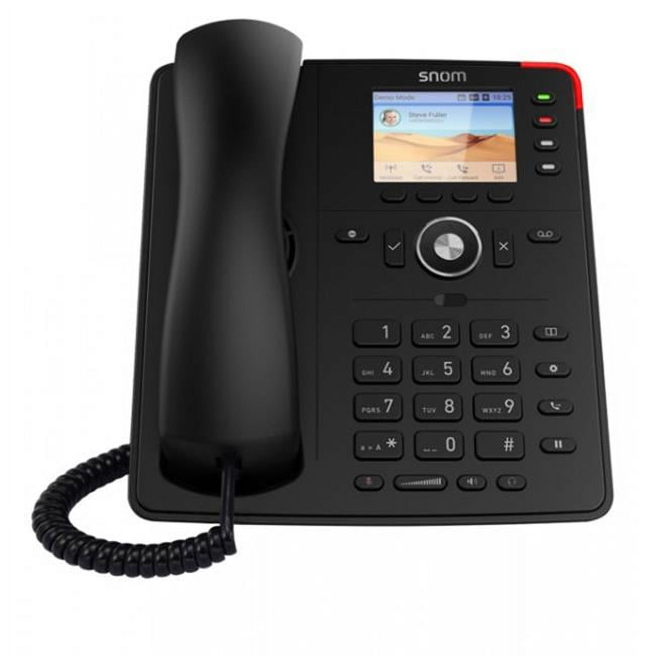 Snom D713 IP Phone - Corded - Corded - 3 Multiple Conferencing - Desktop, Wall Mountable, Stand Mountable - Black (80-s157-00)