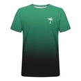thumbnail image 3 of Styesk T-Shirts pour Homme Hommes Imprimé Col Rond Décontracté Mode Manches Courtes Chemisiers Col Rond Chemises, 3 of 4